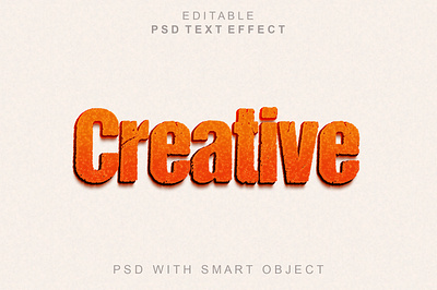 Creative 3d text effect alphabet effects