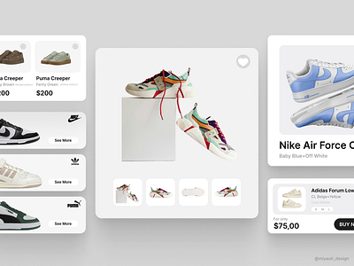 Sneakers E-commerce Store adidas ecommerce insipiration nike puma shoes store sneakers store ui ui kit ux uxdesign webdesign webstore