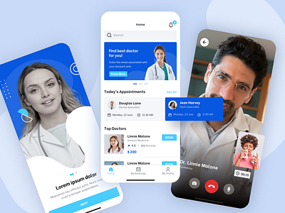 SOS android blue booking booking app docotr doctor ios mobile app patient ui ux