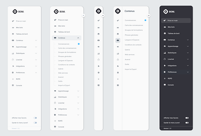 Sidebar navigation for Dashboard dashboard menu navigation sidebar ui ux webdesign