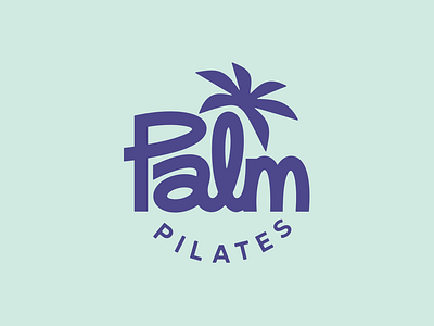 Palm Pilates Brand Motion animated animation branding design illustration logo palm pilates sports