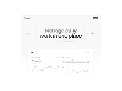 synergy home landing web webdesign website