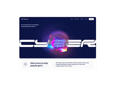 Cybercon landing web website