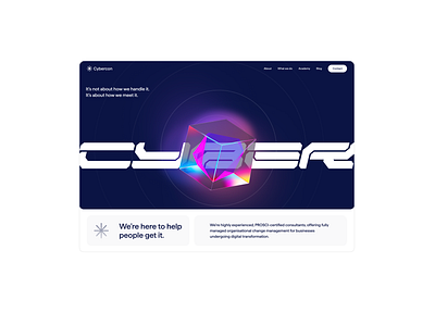 Cybercon landing web website