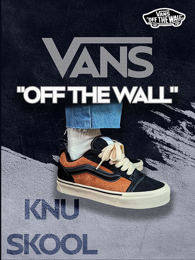 Shoe poster for Vans branding design graphic design poster shoes vans