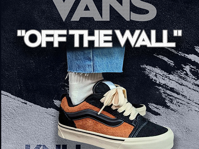 Shoe poster for Vans branding design graphic design poster shoes vans