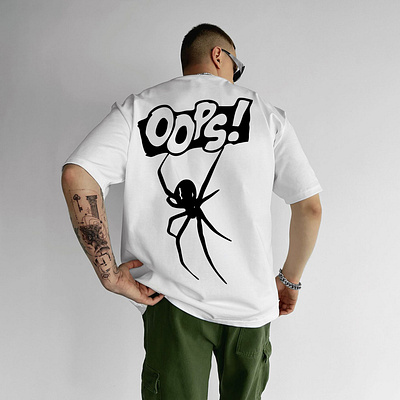 🌟 Exclusive T-Shirt Designs Available! 🌟 black branding creative design exclusive fashion graphic design illustration man modern new tshirt oops spider spiderman t shirt design trendy tshirt tshirtdesign tshirts vector