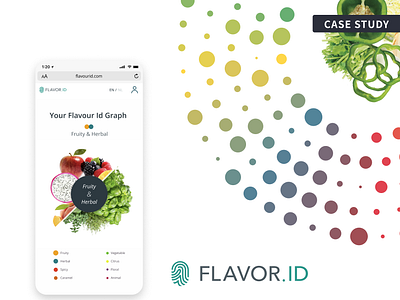 Flavor ID - Flavor Profiling Visualization app aroma dashboard design system figma flavor food mobile product design profile questionnaire survey ui uxui visualization web app wireframe