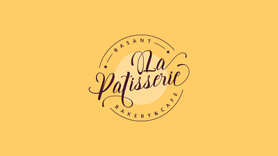 Basant La Patisserie logo identity bakery logo brand identity branding cafe logo graphic design identity design logo logo design logo identity