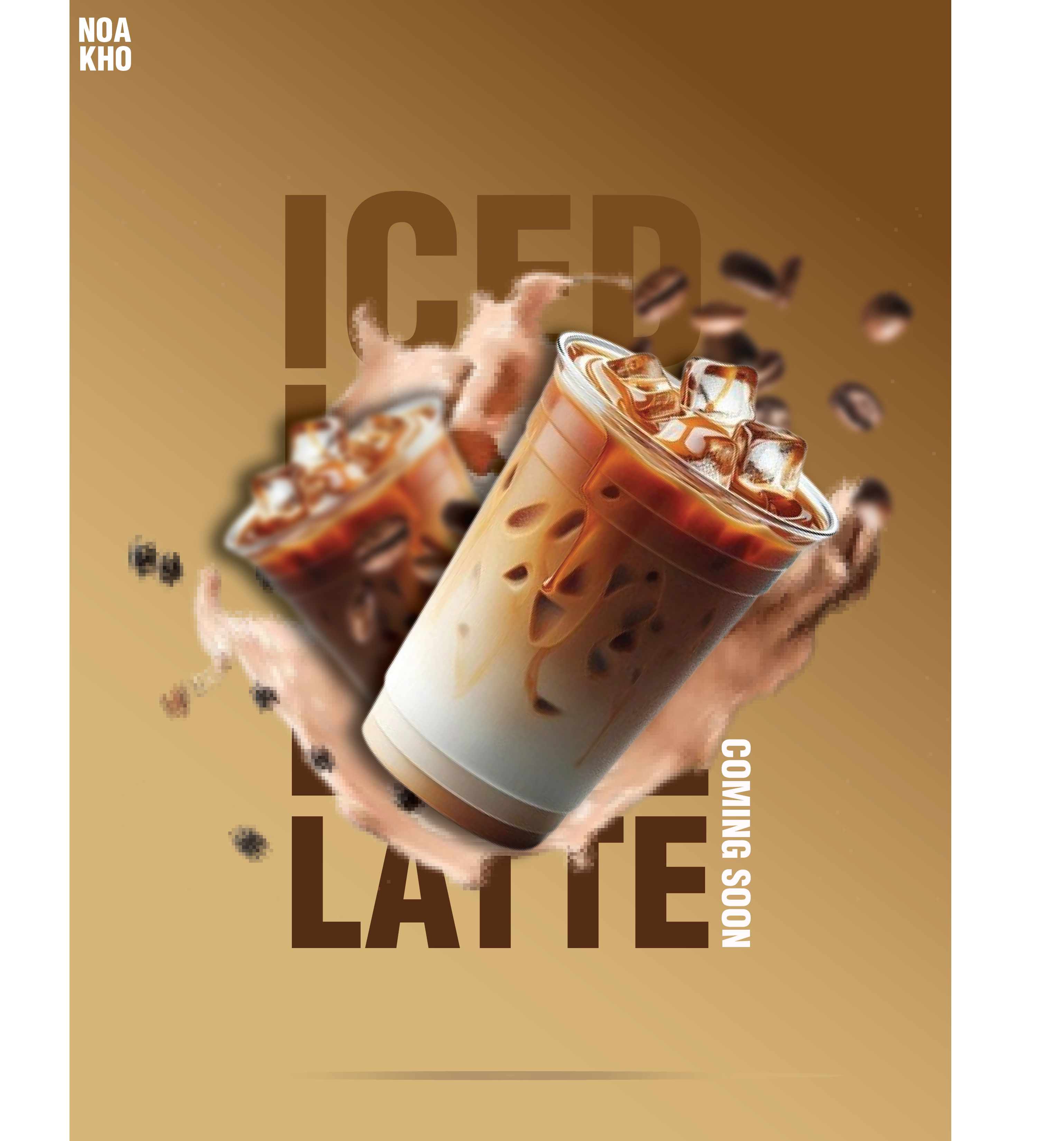 Example of Iced latte flyer
