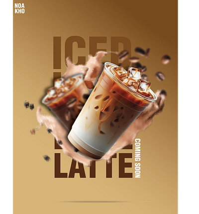 Iced latte flyer