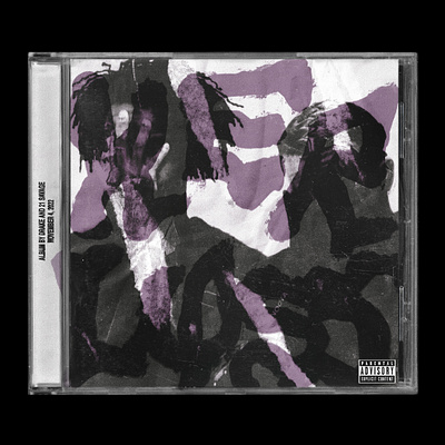 Drake & 21 Savage - Her Loss | Album Packaging album art album cover album packaging branding cd cd case cover cover art creative design digital art graphic design music music art music design packaging product design