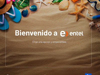 Entel Bienvenido beach entel graphic design mobile playa responsive sunset tecnologia ui ux verano web website