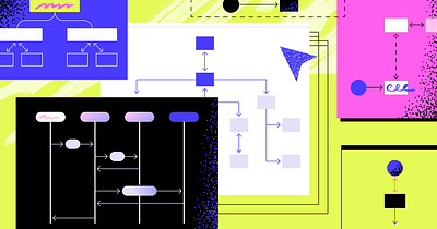 API Flow Diagram api app branding bright computer connection design diagram flat flow icon illustration tech texture ui vector