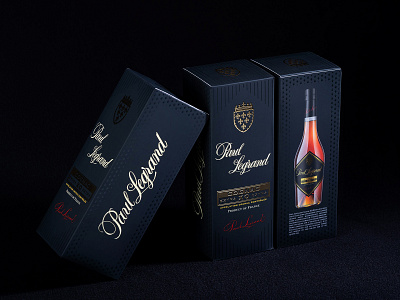 Paul Legrand cognac luxury box 3d warnish branding cognac cognac box graphic design handdrawn handlettering lettering logo luxury design packaging design