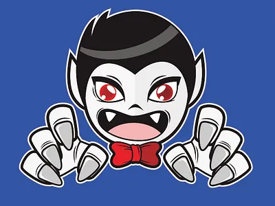 Cute Vampire 2d apparel bat cartoon character design children clothing design cute design dracula graphic design halloween illustration kids monster vampire