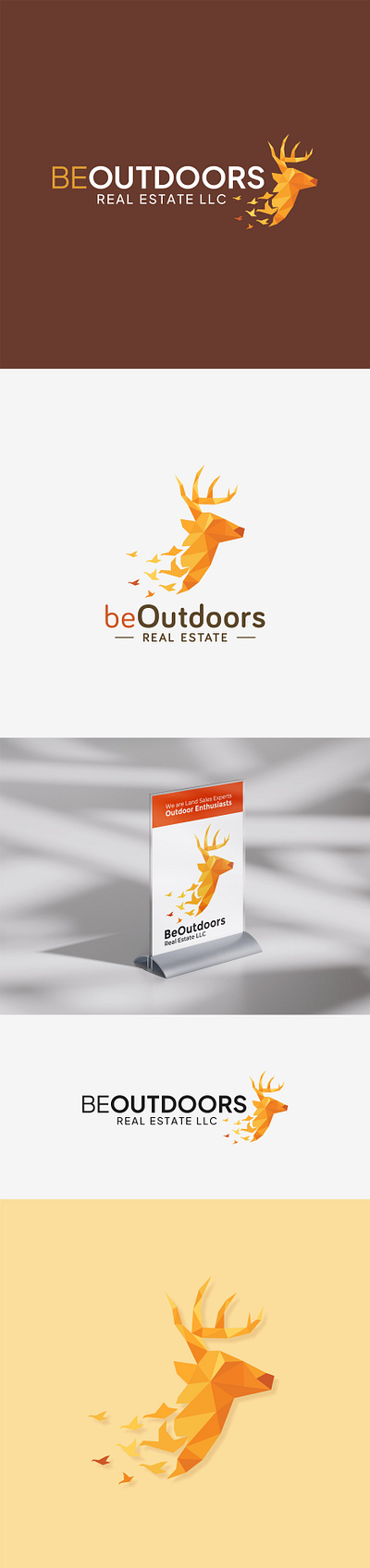 beOutdoors Real Estate graphic design logo logo design outdoors real estate