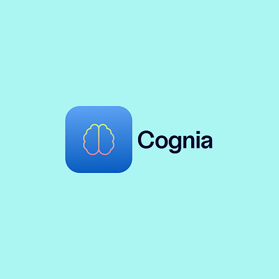 App Icon Design for Cognia, a wellness app. app icon branding daily ui logo ui