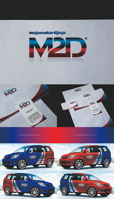 Developing Valuable Corporate Branding of M2D 2009 branding design graphic design logo typography