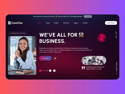 Concho- Digital Marketing Agency agency landing page agency website digital agency website landing page