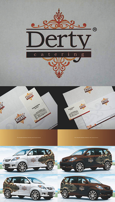 Developing Valuable Corporate Branding of DERTY CATERING 2009 branding design graphic design logo typography