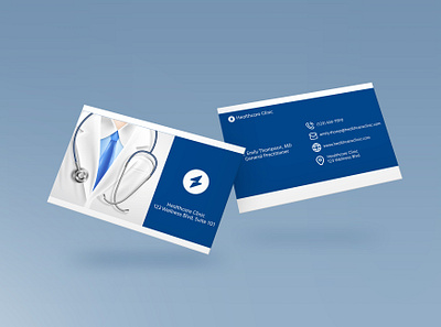 Medical business cards branding design graphic design uiux