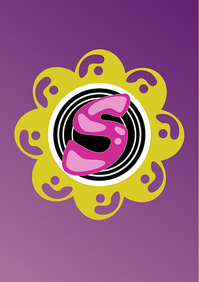 SPIIIN RECORDS/DAILY LOGO CHALLENGE: RECORD LABEL PROMPT dailylogochallenge flower power prompt records records label spiiin spin vinyl