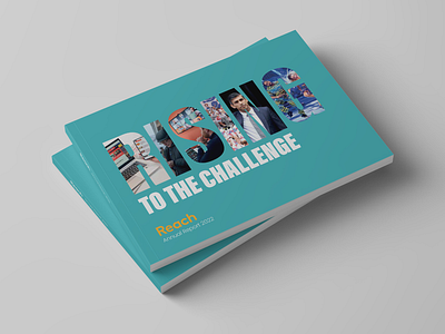 Rising to the Challenge annual report art direction