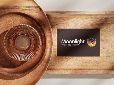 Moonlight Logo Design art branding design drawing illustration industry logo logo logo design moonlight vector wood industry