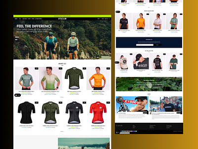 Attacus Shopify Store Design | Premium Cycling Apparel shopify