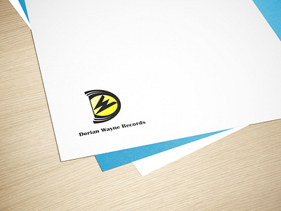 Dorian Wayne Records Logo adobe illustrator art branding design dw records illustration logo logo design vector