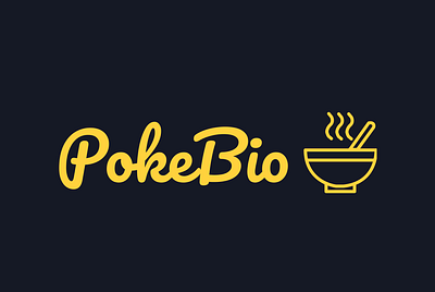 PokeBio branding graphic design logo ui