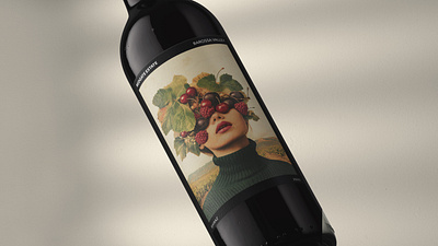 Redgate Estate bold branding branding digital collage label labeldesign packaging wine wine label