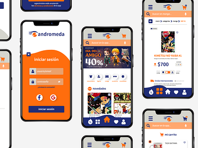 andromeda | Native App bootstrap brand identity branding css graphic design html javascript ui ux design