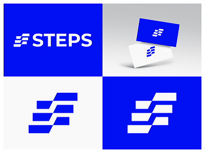 S STEPS app clasy forward growth icon letter s logo minimal logo modern mouvement sport step steps success timeless logo