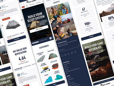 Mobile Homepage ✦ Sea to Summit Redesign color palette design design agency ecommerce homepage homepage design outdoors outdoors design redesign redesign agency shopify shopify agency shopify design ui
