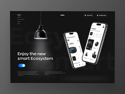 Landing Page app branding design ui ux