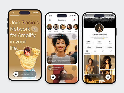 Babagang - Social Media Mobile App app branding design ui ux