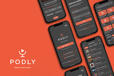 Podly: A Modern Podcast App UI/UX Design