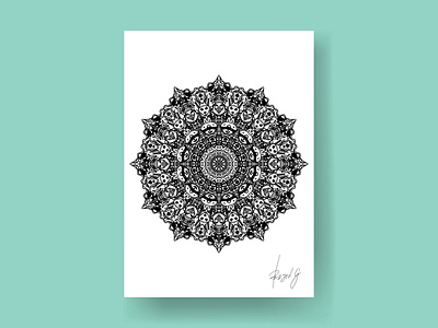 Animal Mandala Illustration adobe illustrator animal mandala art illustration mandala vector