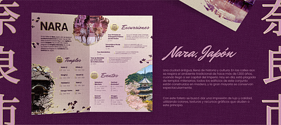 Nara, Japan | Brochure brochure graphic de photoshop tourism travelling