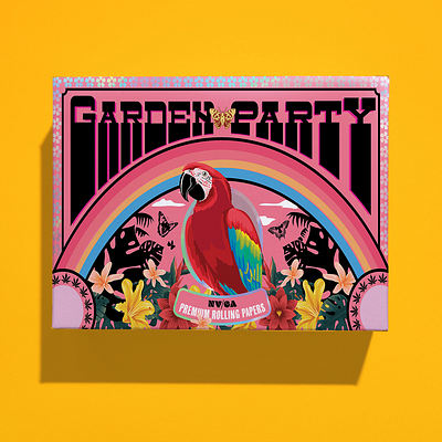 Garden Party Rolling Papers, Packaging Concept design graphic design