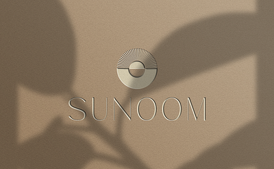 SUNOOM - Logo beige branding design logo minimal minimalism minimalistic ui web