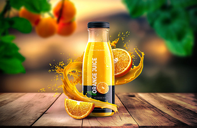 Refreshing Orange Juice Ad | Product Design beverage