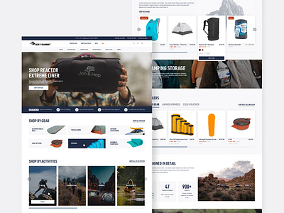 Desktop Homepage ✦ Sea to Summit Redesign design design agency ecommerce ecommerce agency homepage homepage redesign outdoor brand outdoors shopify agency ui