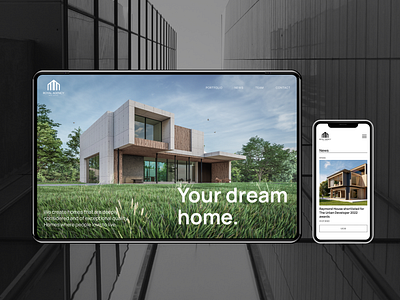 UI/UX Website Design for Royal Agency (real estate) adaptive catalog conversions ecommerce figma interface landing mobile portfolio real estate ui ux webdesign wedsite