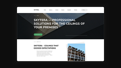 SKYTERA. / MOCKUP WEB SITE build design green mockup site ui web web site