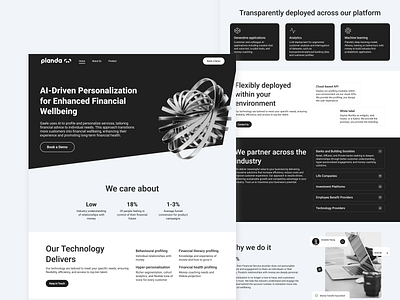 Planda - Landing page branding design development home page landing landing page main page redesign service page ui ux
