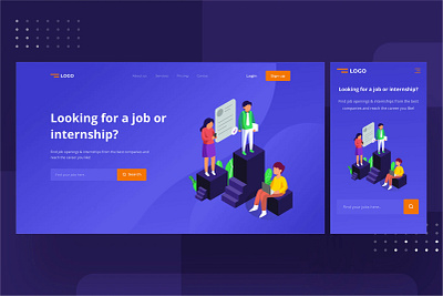 landing page ui/ux graphic design ui