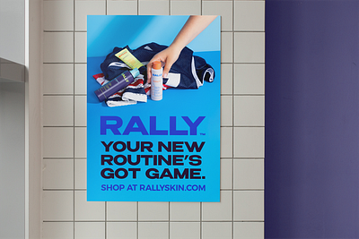 Rally Skin Poster branding design graphic design logo packaging typography